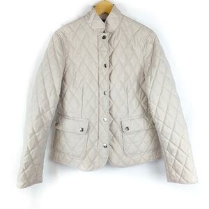 Brooks Brothers 346 Beige Quilted Chore Coat Riding Jacket